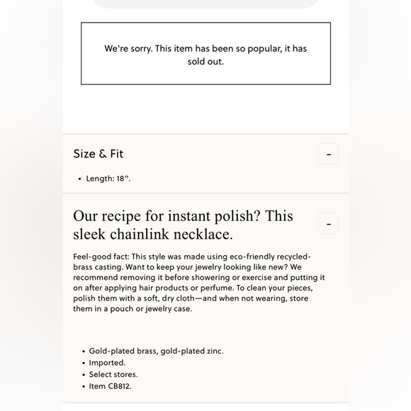 JCrew Metallic chainlink necklace NWOT - Picture 6 of 7